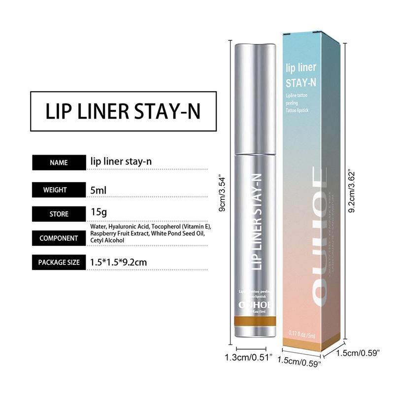 [Only $9.99!!!] Peel Off Lip Liner Stain, Long Lasting Lip Stain Peel Off, Infused with Hyaluronic Acid & Vitamin E