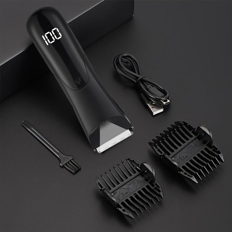 Electric Hair Trimmer Kit, 1 Set Rechargeable Comfort Hair Clipper with Limited Comb & Charging Cable & Cleaning Brush, Trimmer Set, Great Gift Idea for Men