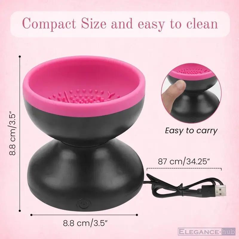 Electric Makeup Brush Cleaner, Automatic Makeup Brush Cleaning Machine, Makeup Brush Cleaning Tool, Makeup Tool for Women