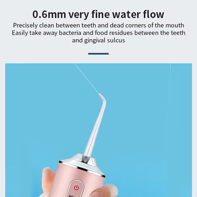 4 In 1 Water Flosser For Teeth, Cordless Water Flossers Oral Irrigator With DIY Mode 4 Jet Tips, Tooth Flosser, Portable And Rechargeable For Home Travel, For Men And Women Daily Teeth Care, Ideal For Gift, Father Day Gift Waterproof Kit Whitening