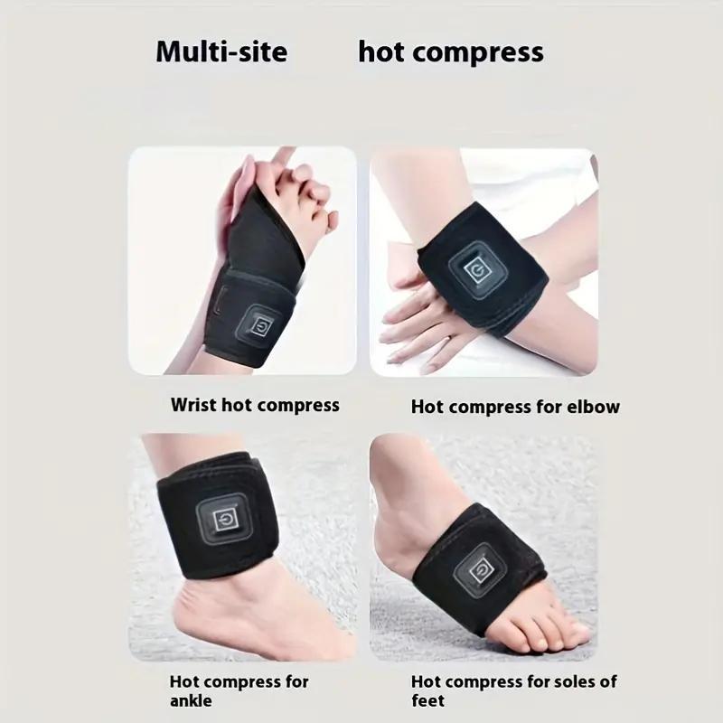 USB Rechargeable Wrist Massager, 1 Count Smart Temperature Control Wrist Massage Tool, Professional Fitness Massage Machine for Women & Men