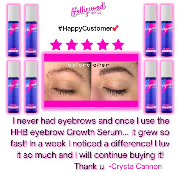 Hollywood Hair Bar Eyebrow Growth Serum - Restore ,  Your Eyebrows Organic Castor Smooth Gentle