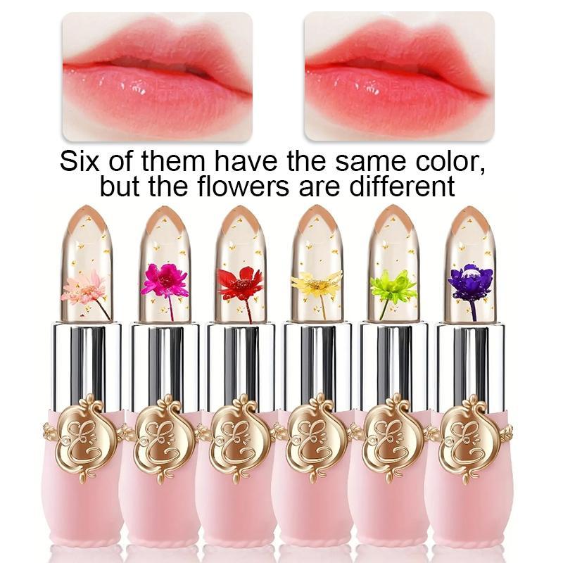 Summer Flower Jelly Lipstick, Trending Products, Temperature Changing Moisturizer Flower Lip Stick, Long Lasting Lip Balm, Color Change Lip Gloss, Moisturizing Lip Gloss,  Lip Stain