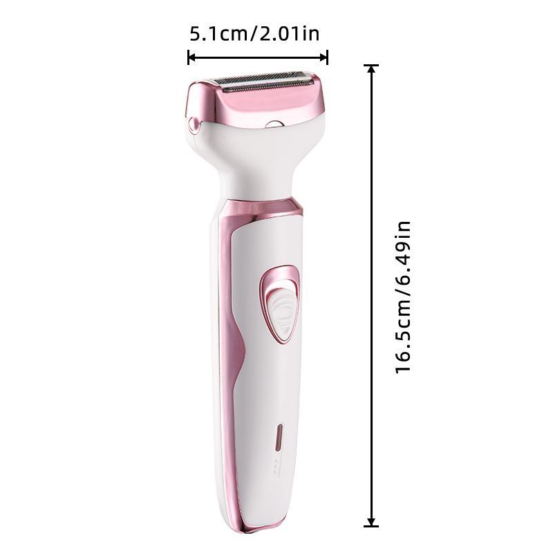 4 in 1 Electric Shaver, 1 Box Rechargeable Comfort Hair Removal Tool & Accessories, Epilator Hair, Portable Wet and Dry Use Hair Removal Tool for Face, Nose, Legs, Armpit, Bikini, Christmas Gift