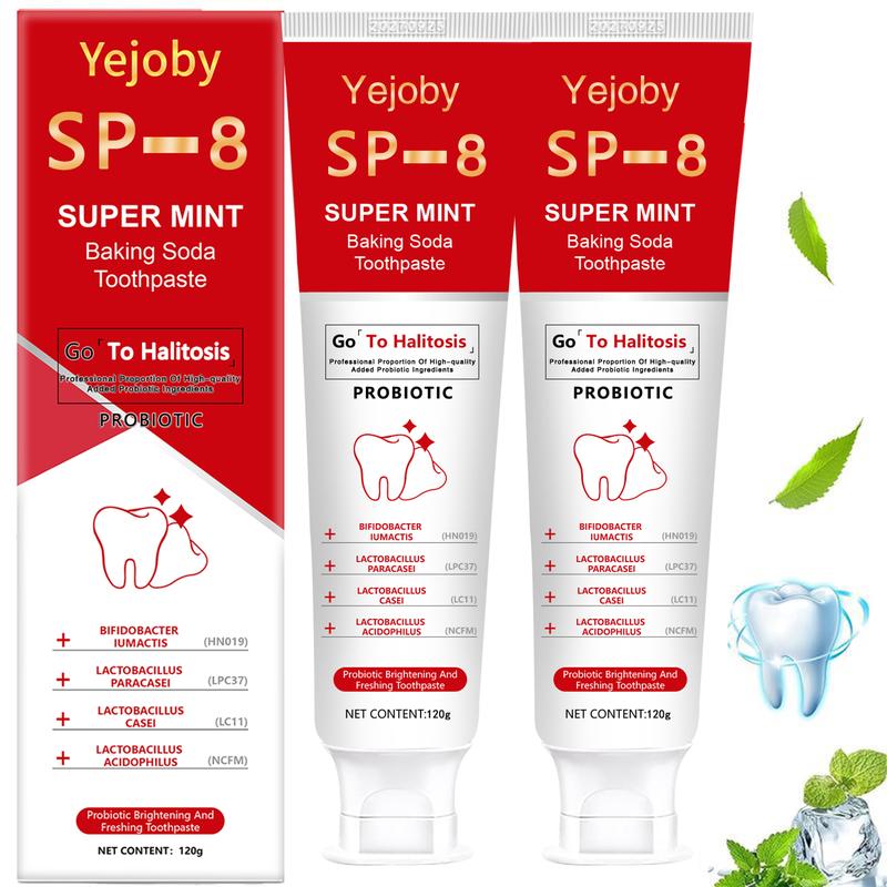 [Only $10.99!!!] SP-8 Triple Whitening Probiotic Whitening Toothpaste, Free of Fluoride, Hydroxyapatite, Anti plaque, Oral Health Management,sp-8,sp-6,sp8,sp6