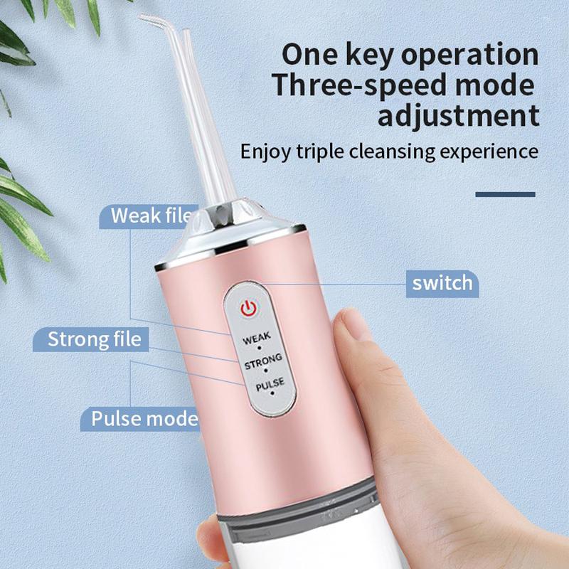 4 In 1 Water Flosser For Teeth, Cordless Water Flossers Oral Irrigator With DIY Mode 4 Jet Tips, Tooth Flosser, Portable And Rechargeable For Home Travel, For Men And Women Daily Teeth Care, Ideal For Gift, Father Day Gift Waterproof Kit Whitening