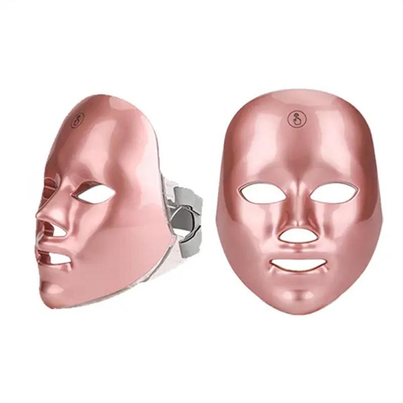 LED Light Facial Mask Beauty Instrument, 1 Count LED Face Mask Skincare Instrument, Professional Beauty Facial Mask Instrument for Women & Men