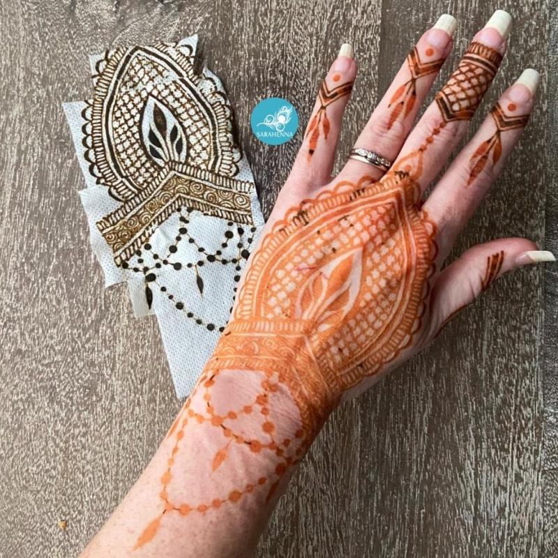 Mefix Tape for Henna and Jagua Body Art for Long Lasting Dark Stains Cosmetics Makeup Peel