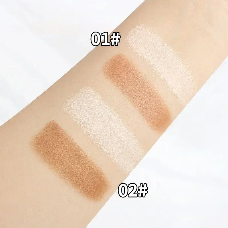 New Cream Stick 2 in 1 Contouring Sticks, Creamy Face Shaping Stick with Light Texture Highlighter for Women Face Primer Base