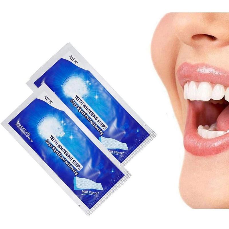 Teeth Whitening Stripes Whitening Kit Whitener Strap Kits for Tooth Oral Care No Sensitivity for Teeth Care 14 Pack 28 Strips (28P)