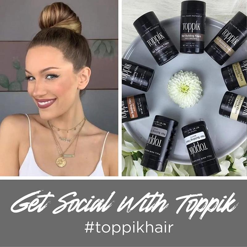 3PACK Toppik Hair Building Fibers ，Black 27.5 g   0.97 oz