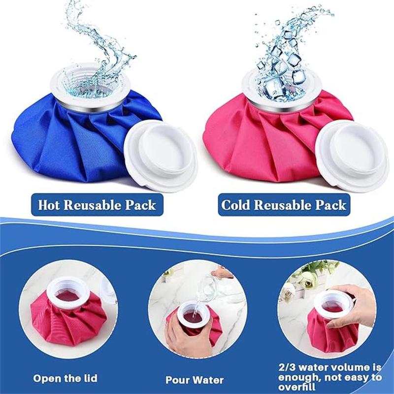 Random Color Hot & Cold Compress Ice Pack, Leak-resistant & Reusable Ice Bag, Multi-use Hot Water Bag for Eye, Face, Body