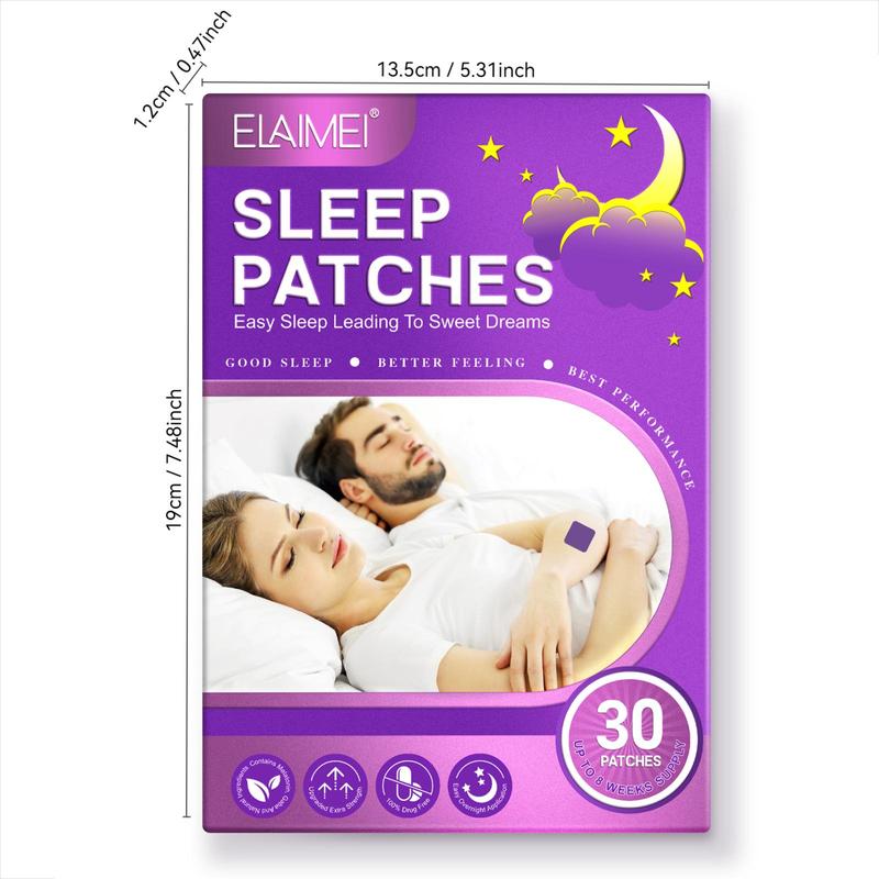 Sleep Patches, 30pcs box Natural Sleep Aid Patch, Stress Relief Sleeping Patches, Body Care Patches for Women & Men