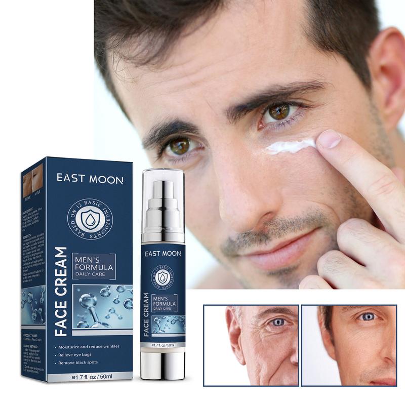 East Moon 6 In 1 Face Cream For Men, Moisturizing And Smoothing Facial Cream For Fine Lines, Bags And Dark Circles