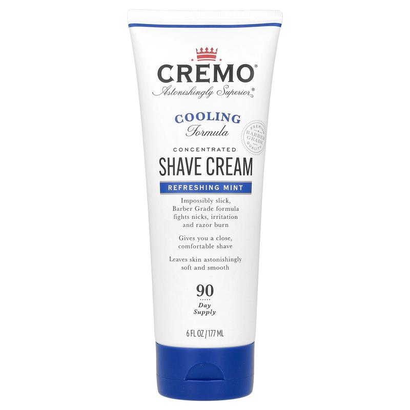 Cremo Shave Cream, Refreshing Mint, 6 fl oz (177 ml)