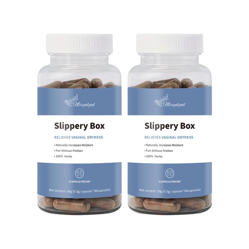 Slippery Box Feminine Care for Health - Feminine Care for Women, 60 Fast-Acting Capsules.