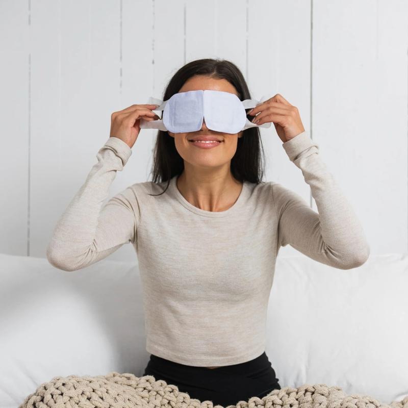 Rest Self Heating Warm Compresses, Self Heating Eye Masks, Heated Eye Mask, Dry Eye Relief, No Microwave or Washcloth Needed, Travel-friendly Skin Care Hydrating