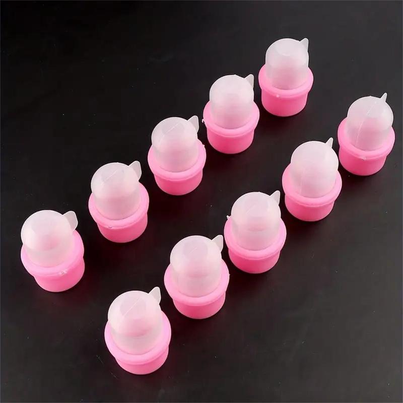 Nail Polish Remover Cap, 10pcs Nail Art Soaking Caps, Manicure Tool for Women & Girls, Christmas, Christmas Gift