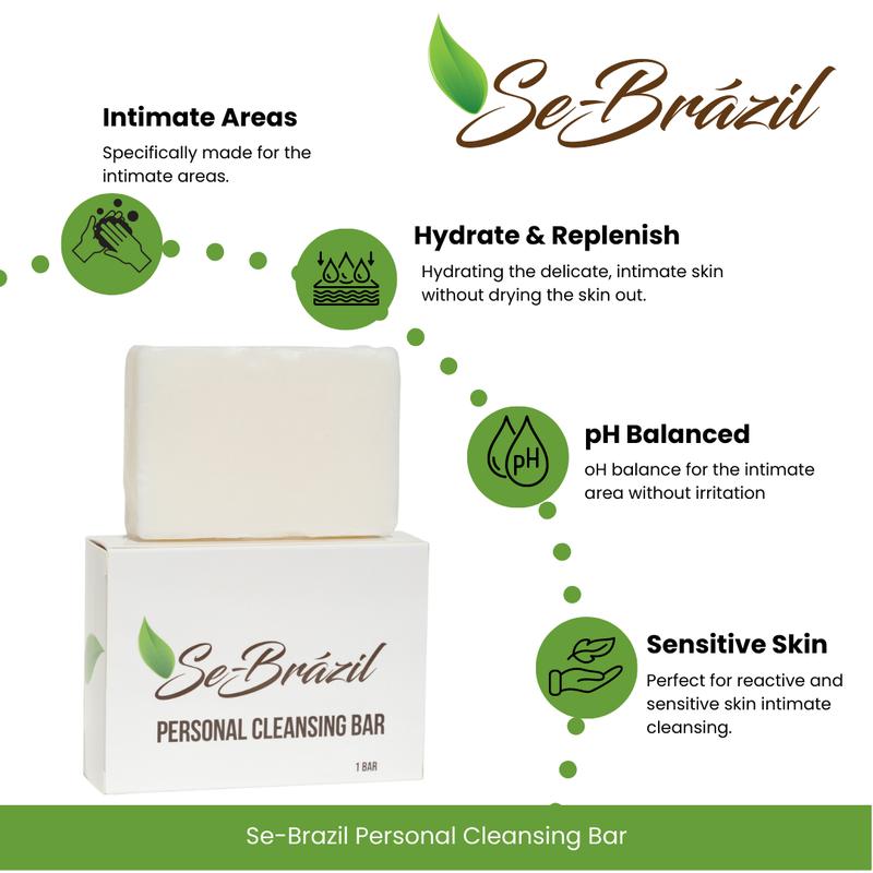 Se-Brazil Personal Cleansing Bar Unscented Sensitive Skin pH Balance