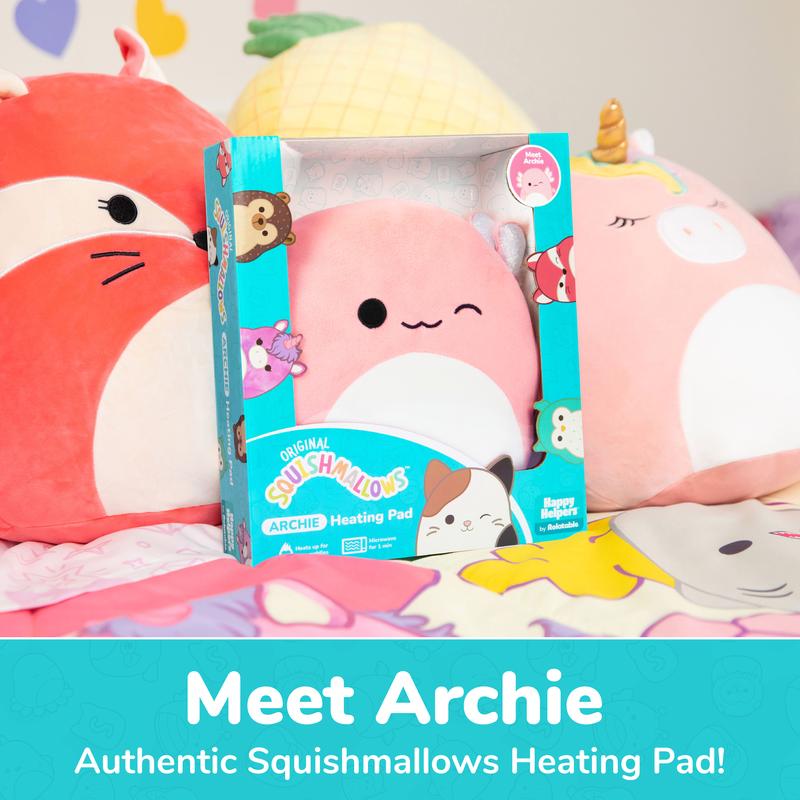 Squishmallows Archie the Axolotl Heating Pad -- Heating Pad for Cramps by Relatable