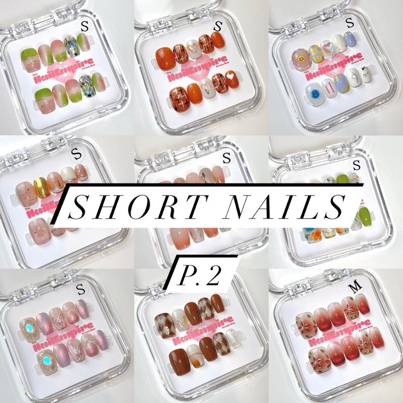 SHORT NAIL Part-2 | 10pcs Press On Nails | Nude color nails | Short nails | Square nails | Coffin nails |Cute| Glossy | Reusable | Most Affordable | High Quality | Nail haven| Nail heaven|