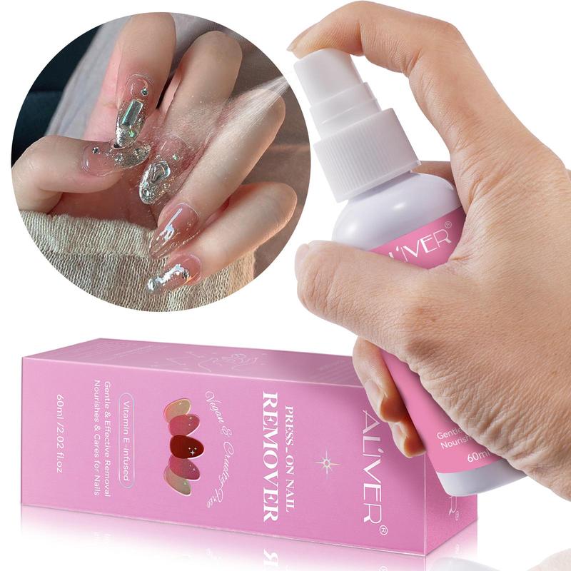 Nail Glue Remover, 1 Box Nail Polish Remover for Christmas Gift, Fast and Gentle Nail Remover, Odorless, Acetone Free, for Push-On Nails or Solid Nail Glue, Not Suitable for UV Gel Glue