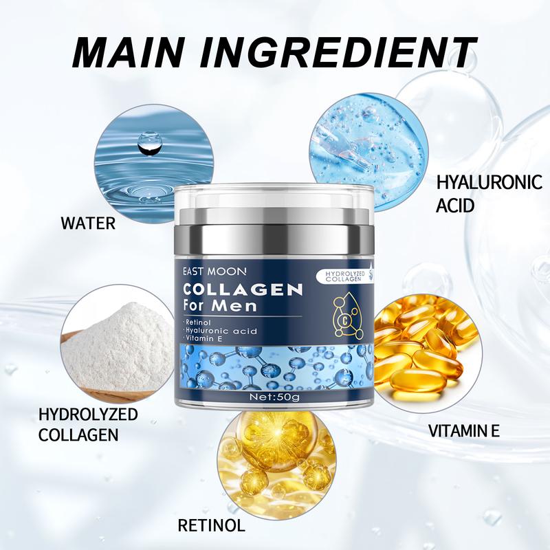 Men's anti-wrinkle cream Repair fine lines, wrinkles, firm facial skin, hydration and anti-aging cream Collagen cream; Men's anti-aging cream; Men's anti-wrinkle cream