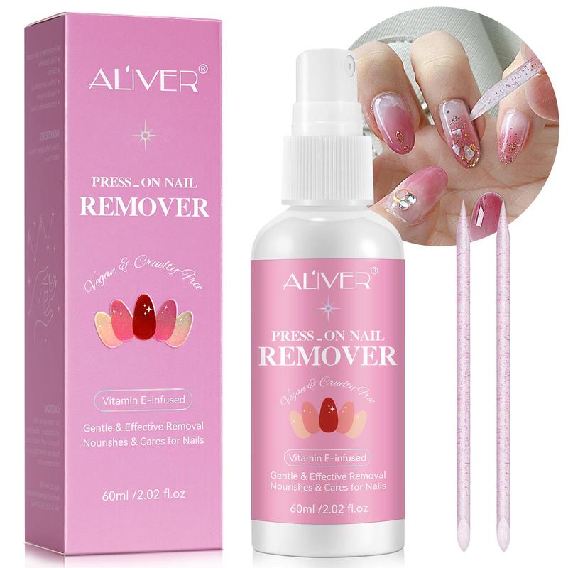 Nail Glue Remover, 1 Box Nail Polish Remover for Christmas Gift, Fast and Gentle Nail Remover, Odorless, Acetone Free, for Push-On Nails or Solid Nail Glue, Not Suitable for UV Gel Glue