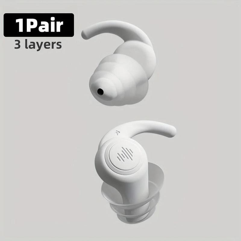 3 Pairs Of Soft Silicone Noise-cancelling Earplugs, Anti-noise Earplugs, Suitable for Concerts, Sleep, Swimming, Reusable Waterproof Earplugs