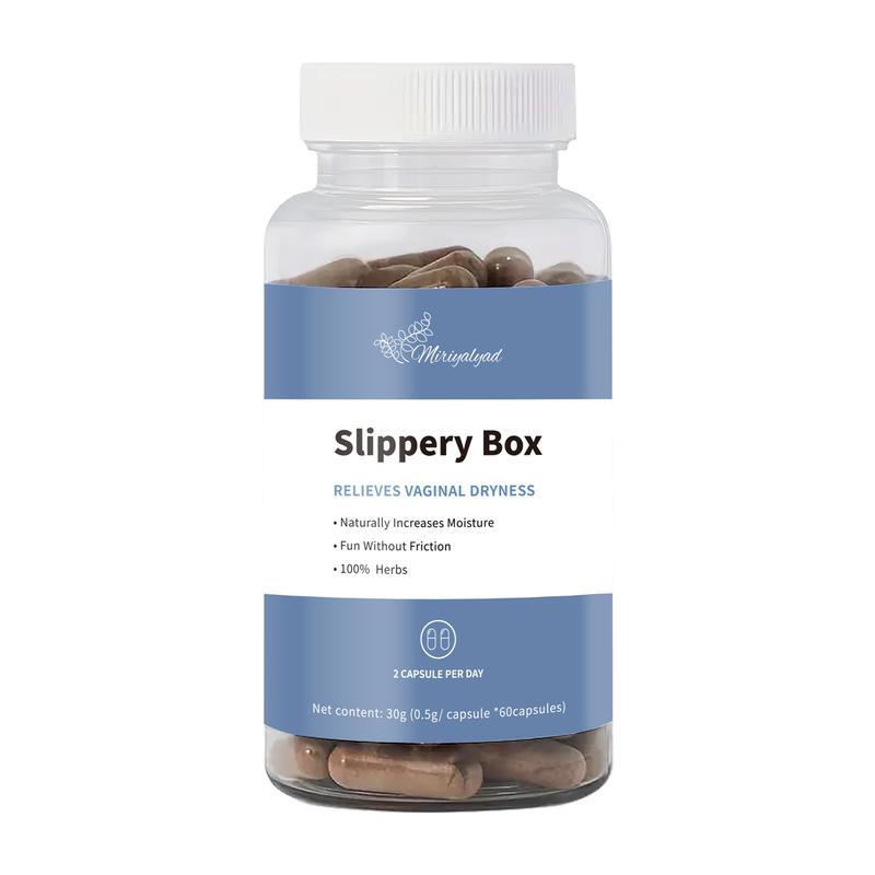 Slippery Box Feminine Care for Health - Feminine Care for Women, 60 Fast-Acting Capsules.