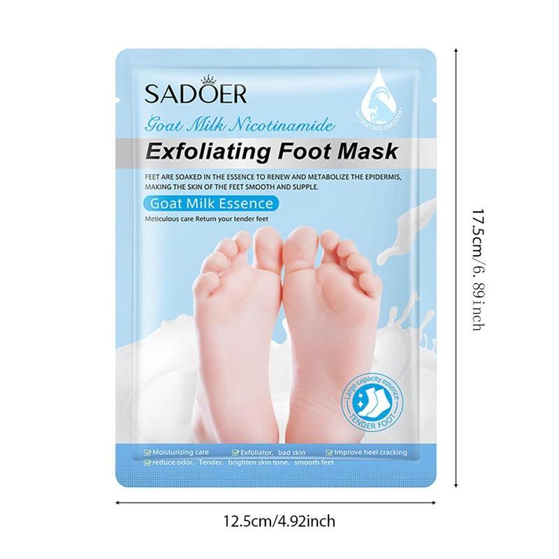 Skin-friendly Exfoliating Foot Mask, 3 Pairs Natural Moisturizing Foot Care Mask for Summer Gift, Nourishing Foot Masks, Foot Care Product, Christmas Gift