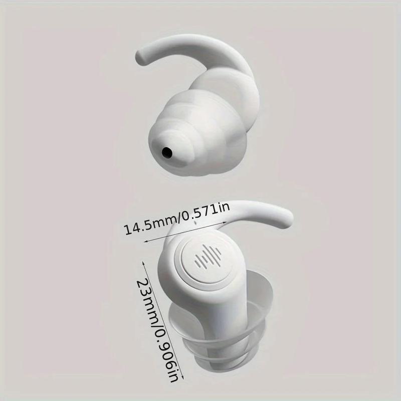 3 Pairs Of Soft Silicone Noise-cancelling Earplugs, Anti-noise Earplugs, Suitable for Concerts, Sleep, Swimming, Reusable Waterproof Earplugs