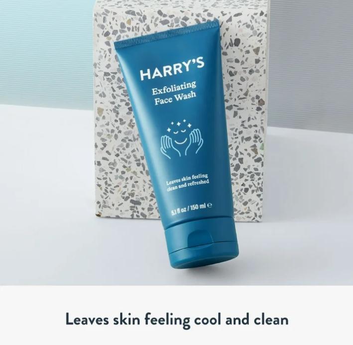 Harry's Men's Exfoliating Face Wash with Peppermint and Eucalyptus, 5.1 fl oz Lavado de cara