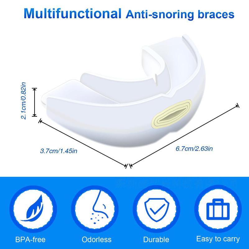 Adjustable Anti Snoring Mouth Guard Anti-Snoring Mouthpiece Sleeping Devices Bruxism Snoring Stopper Improve Sleep Mouthpiece Earplugs