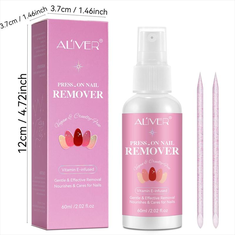 Nail Glue Remover, 1 Box Nail Polish Remover for Christmas Gift, Fast and Gentle Nail Remover, Odorless, Acetone Free, for Push-On Nails or Solid Nail Glue, Not Suitable for UV Gel Glue