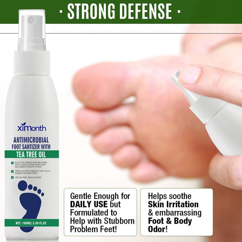 [Only $12.99!!!] Antimicrobial Foot Cleanser Liquid Soap with Tea Tree Oil, Soothes itch and Skin irritations, 100ml Bottle