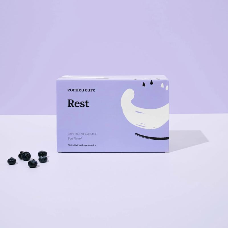 Rest Self Heating Warm Compresses, Self Heating Eye Masks, Heated Eye Mask, Dry Eye Relief, No Microwave or Washcloth Needed, Travel-friendly Skin Care Hydrating