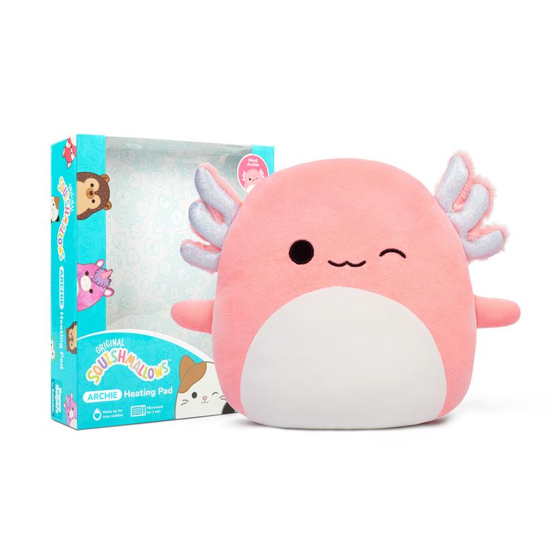 Squishmallows Archie the Axolotl Heating Pad -- Heating Pad for Cramps by Relatable