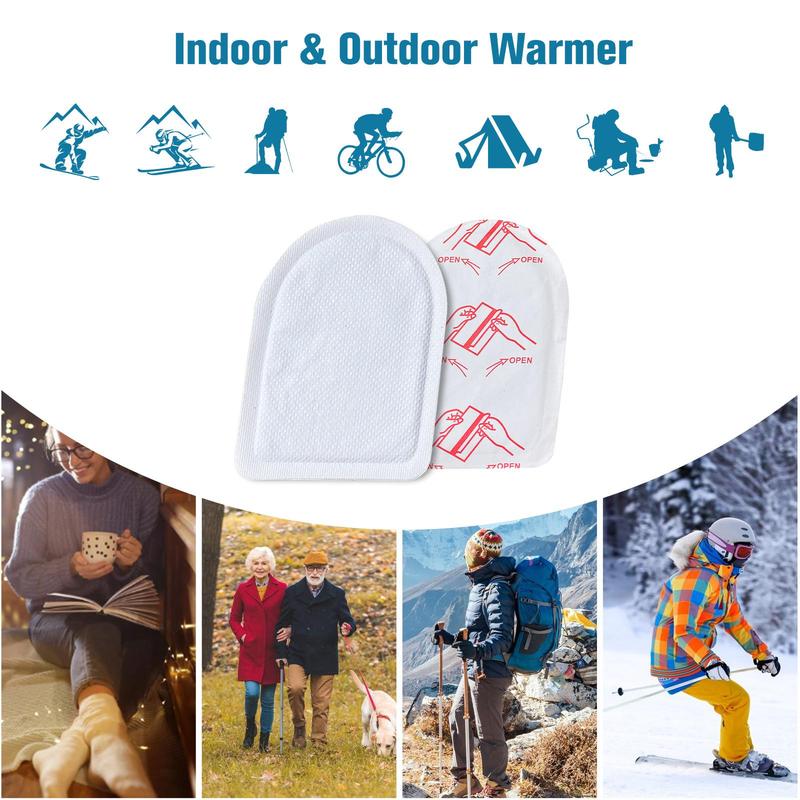 Toe Warmer Sticker, 10 Pairs Portable Self Heating Toe Warmer Patch, Long Lasting Heat Patches for Fall & Winter Outdoor Activities