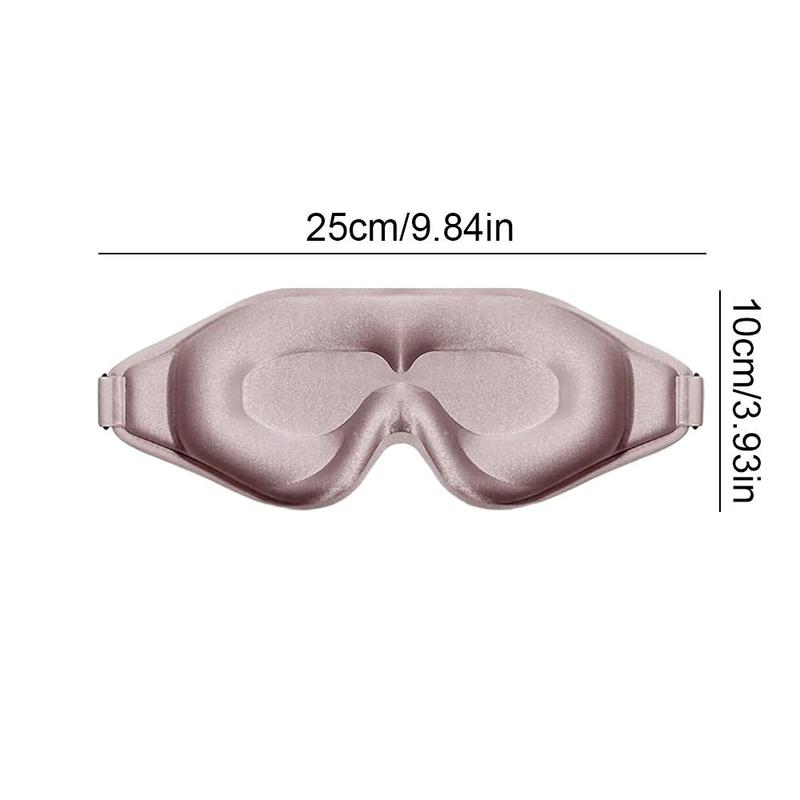 Sleep Mask, 1 Count 3D Memory Foam Eye Mask for Sleeping, Solid Color Eye Cover for Home Travel, Christmas Gift