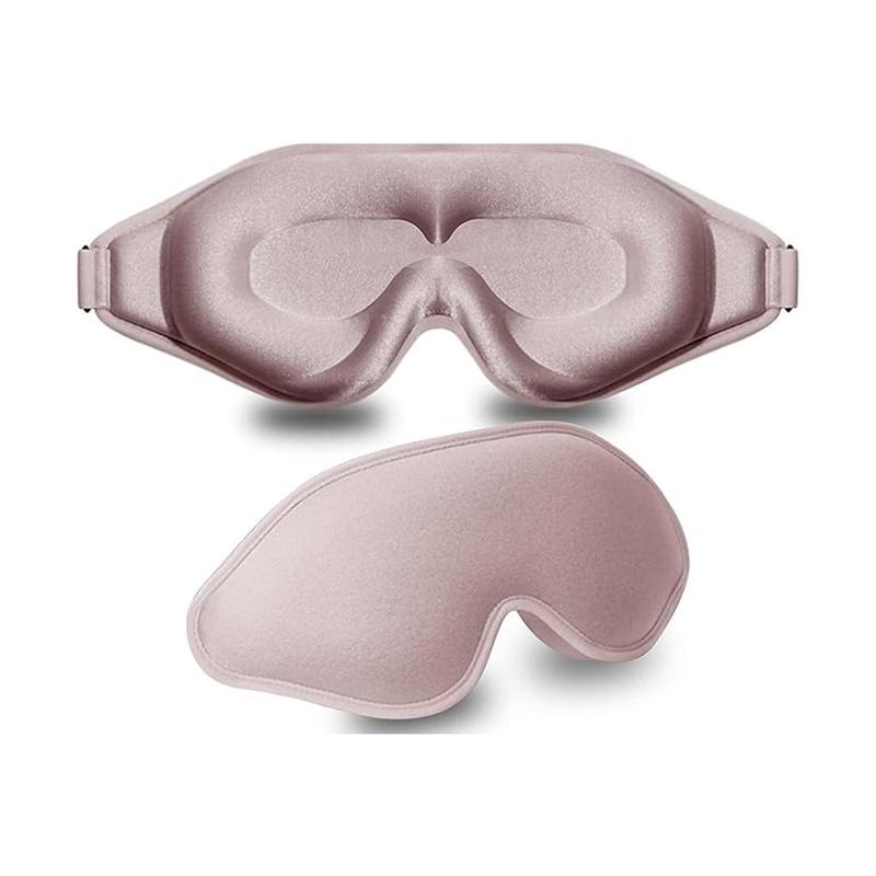 Sleep Mask, 1 Count 3D Memory Foam Eye Mask for Sleeping, Solid Color Eye Cover for Home Travel, Christmas Gift