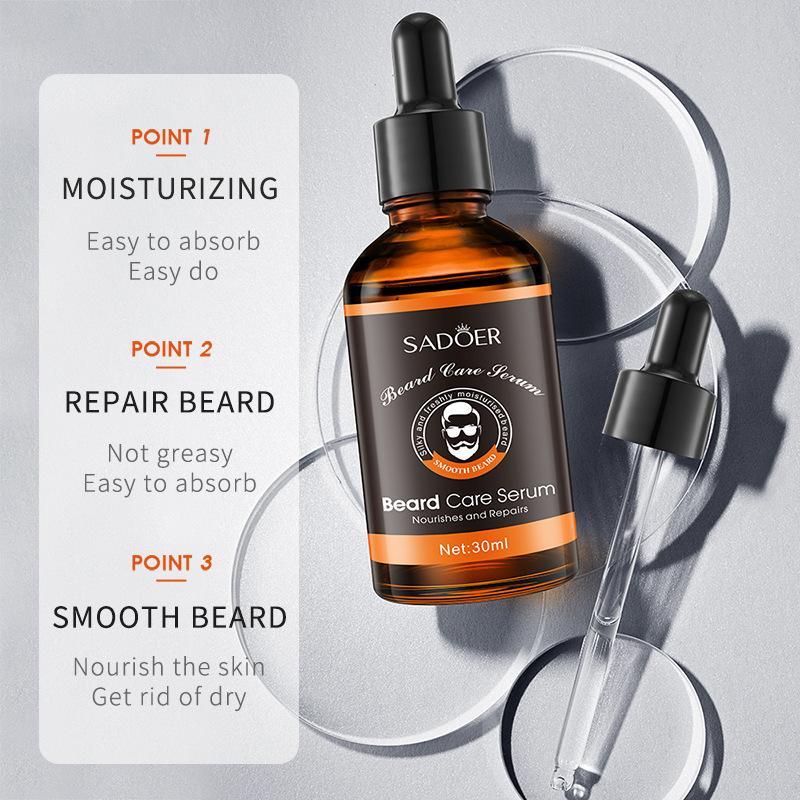 Beard Oil for Men, Moisturizing Beard Care Serum, Beard Conditioner Essential Oil, Men's Facial Hair Treatment Oil