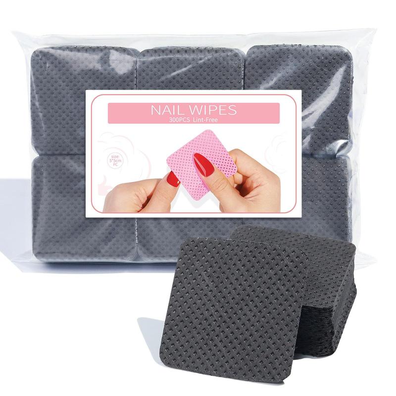 Nail Polish Remover Pads, 300pcs Super Absorbent Nail Polish Remover Wipes for Soft Gel, Manicure & Pedicure Tools, Christmas Gift