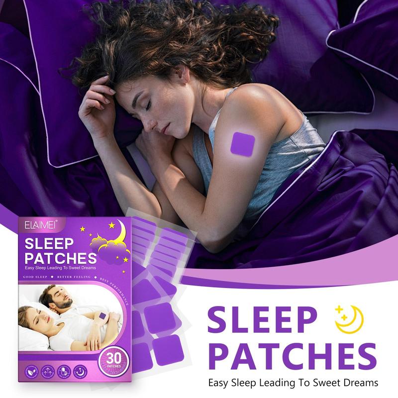 Sleep Patches, 30pcs box Natural Sleep Aid Patch, Stress Relief Sleeping Patches, Body Care Patches for Women & Men