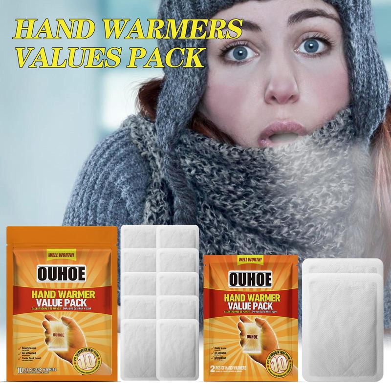 Disposable Hand Warmer, 1 Bag Portable Self Heating Hand Warmer, Winter Warm Patch for Women & Men, Hand Warmer for Outdoor Camping Hiking, Christmas, Christmas Gift