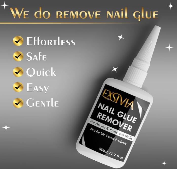 Nail Glue Remover for Press On Nails, Acrylic Nails & Glue On Nails - 50mL, Gentle & Odorless Debonder Serum