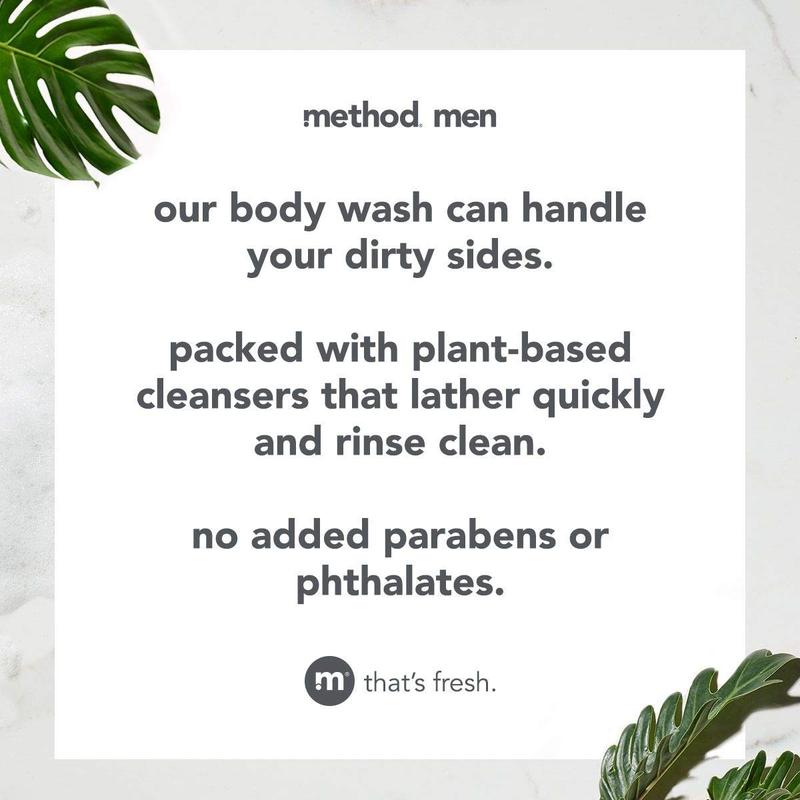 Method Men Body Wash, Sea + Surf, Paraben and Phthalate Free, 18 fl oz (Pack of 1)