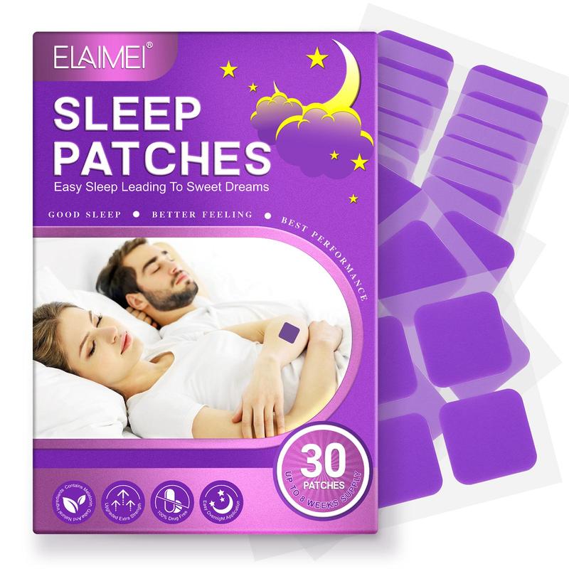 Sleep Patches, 30pcs box Natural Sleep Aid Patch, Stress Relief Sleeping Patches, Body Care Patches for Women & Men