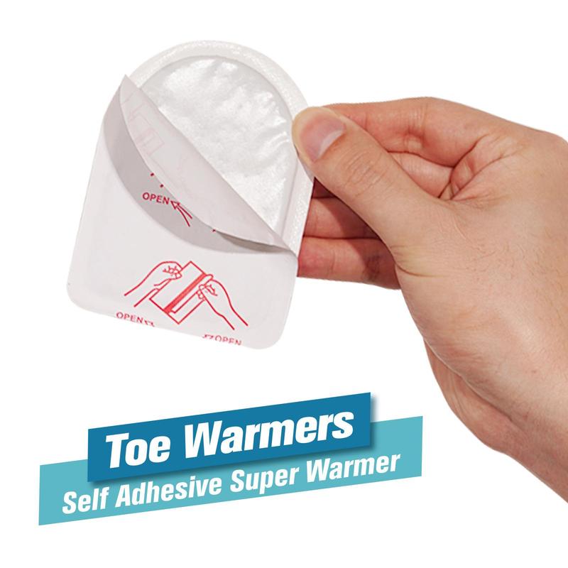 Toe Warmer Sticker, 10 Pairs Portable Self Heating Toe Warmer Patch, Long Lasting Heat Patches for Fall & Winter Outdoor Activities