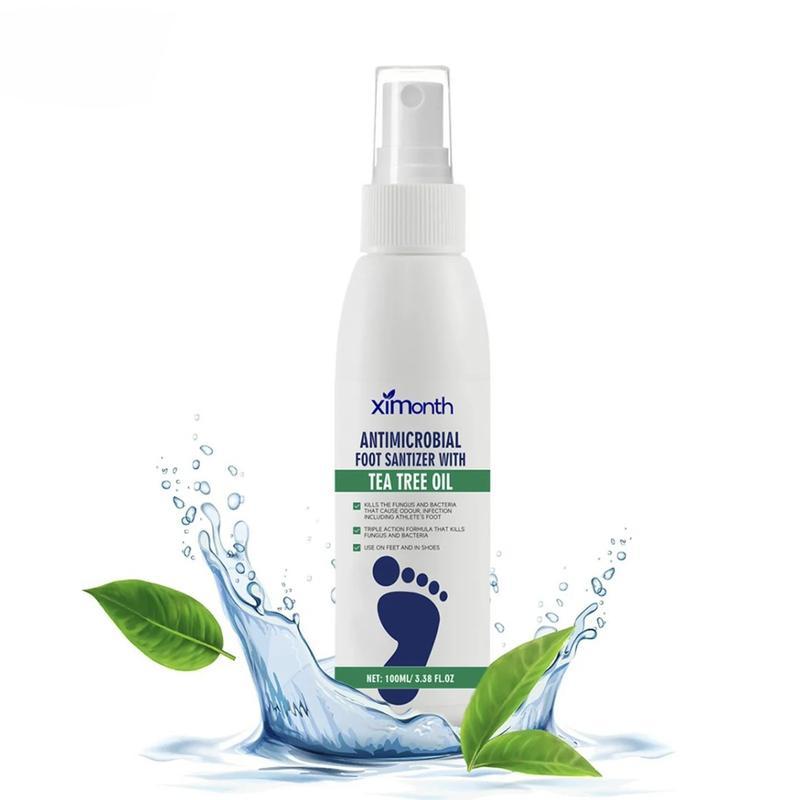 Foot Spray with Natural Tea Tree OilFoot Care Foot Support FootMoisturizer Deodorant Dryness Scent